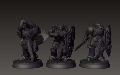 Space Knights - Multipart Sword Veterans