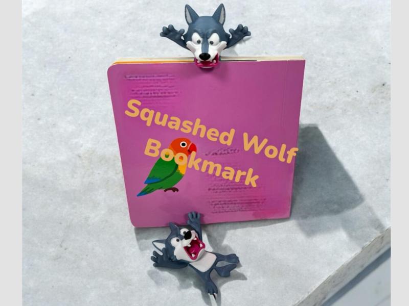 Squashed Wolf Bookmark