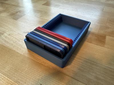 Filament sample and caddy - 0.4 0.8 1.2 layers