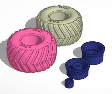 wpl offroad monster wheels