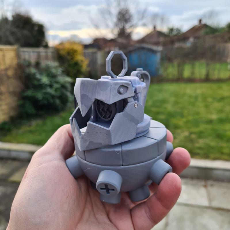 Jinx Arcane inspired Chomper grenade 3d model for printing