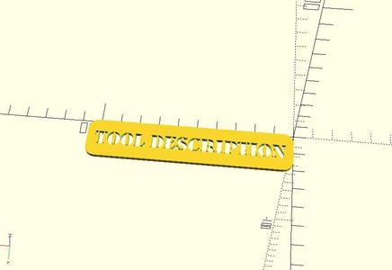 Magnetic Tool Chest Tags