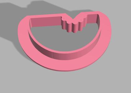 Cookie Cutter - 2" Watermelon With Bite