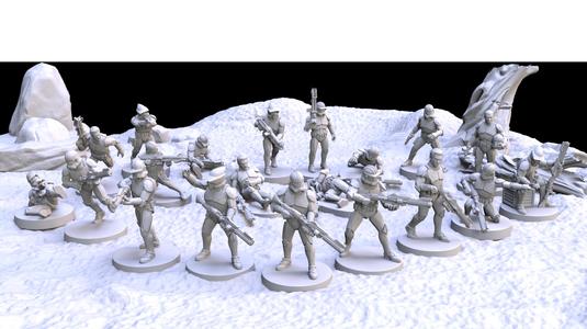 Assault Clone Trooper Miniatures