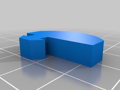 Twistlock tab for Creality frames to hold vinyl enclosures etc.