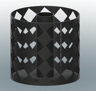 Diamond Punch Out Paper Towel Holder