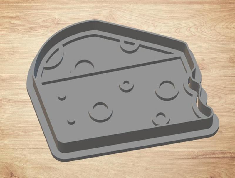 cookie cutter cheese - cutter and stamp