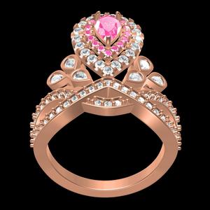 Gorgeous Womens Crown Engagement Ring