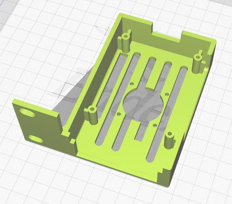 Rackmount for Raspberry 3 or 4 with fan