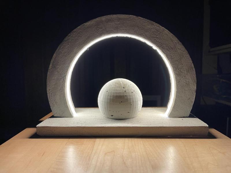 Eclipse Lamp TPU cement mold