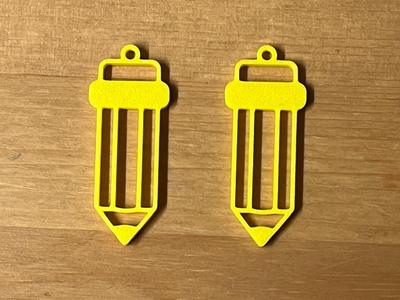 pencil earrings