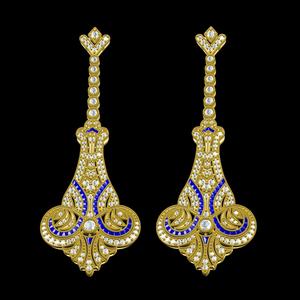 Antique Long Cocktail Earring 2