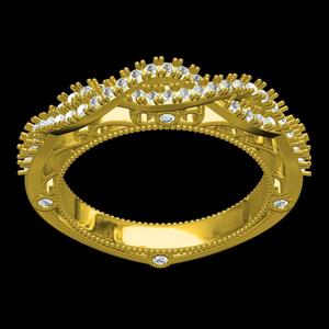 Antique Uro Shank Infinite Engagement Ring