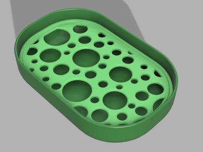 two-piece simple soap dish