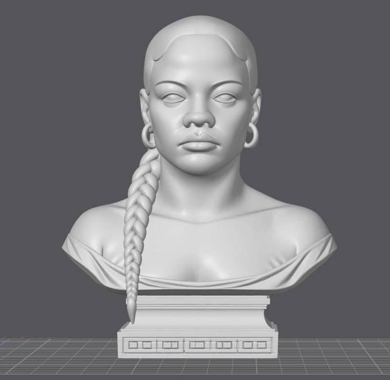 Rihanna Bust - Global Icon of Music, Fashion and Female Empowerment