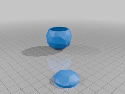 Low poly pot