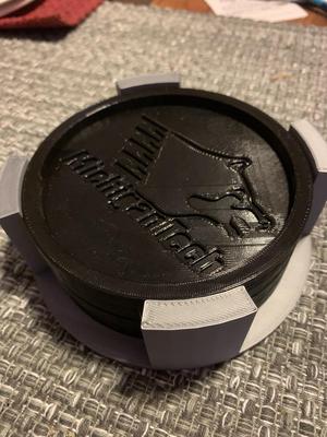 Michigan Tech Logo Over Sized Coasters