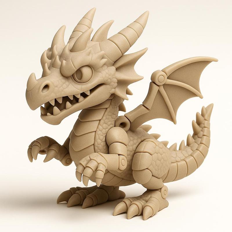 Articulated Dragon 3D Figure - Fantasy Style