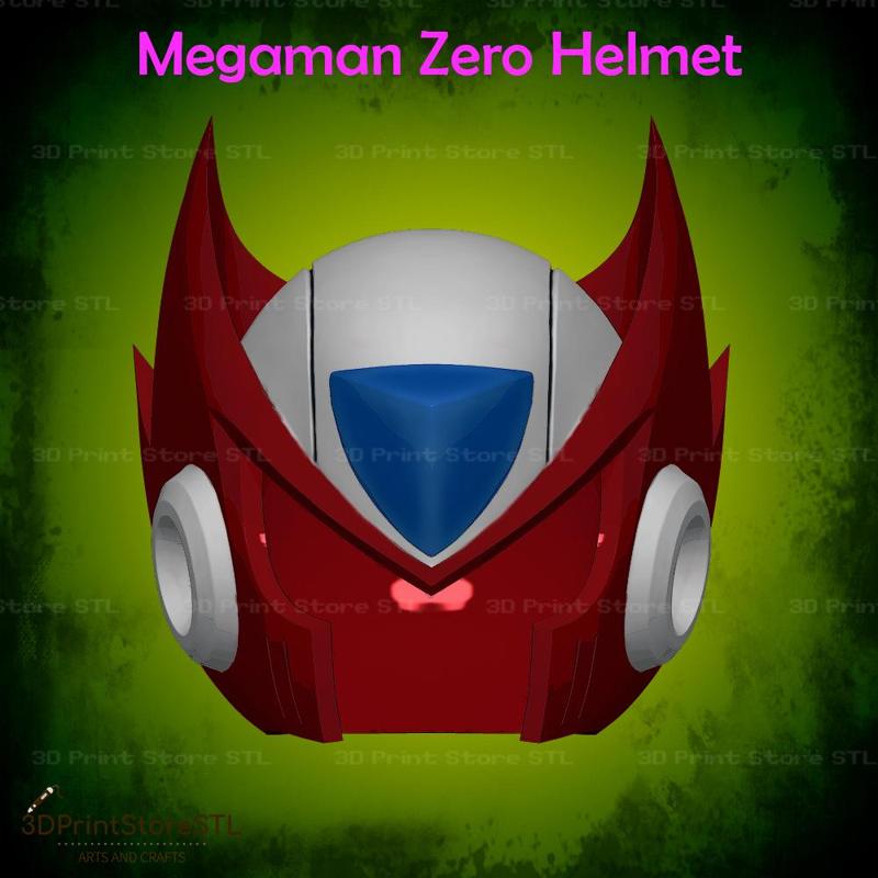 Megaman Zero Helmet - Fan Art 3D print model