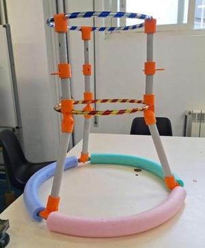 Canasta adaptada para piscina