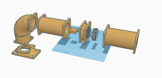 Extractor system for airbrushing etc.