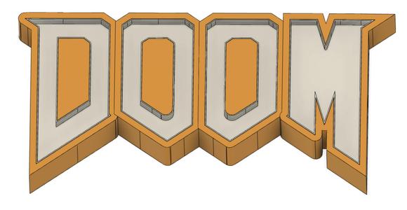 DOOM LED Sign