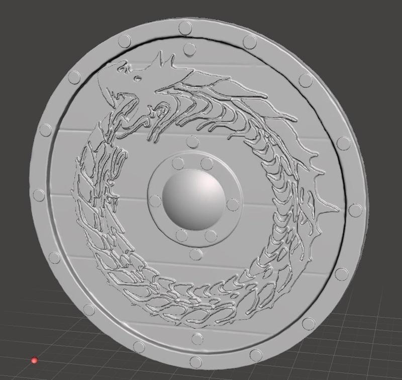Viking dragon Shield