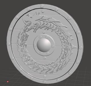 Viking dragon Shield