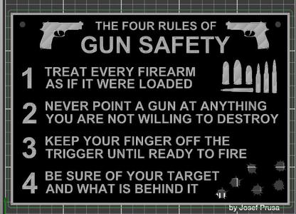 Firearm Safety Sign