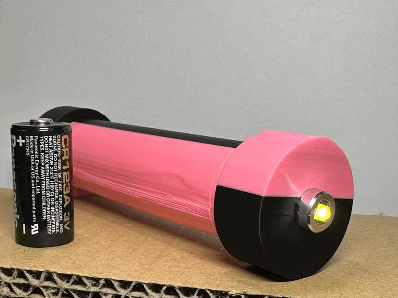 Flashlight with Conductive Filament - Limited Success - Learning Experience