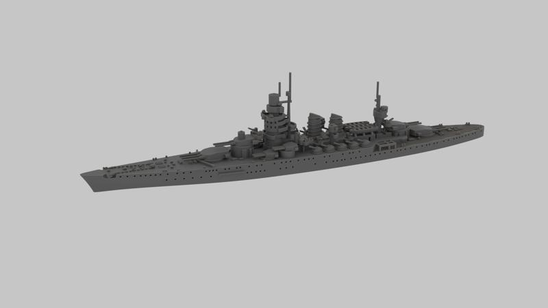 WW2 Regia Marina Duilio class Battleship