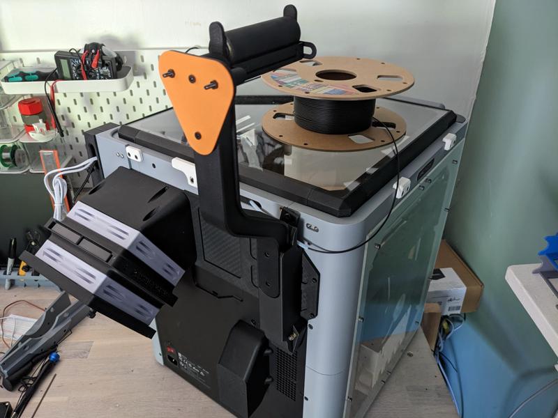 Vertical adapters for "An even simpler simple spool holder - for the P1P with ARC enclosure"