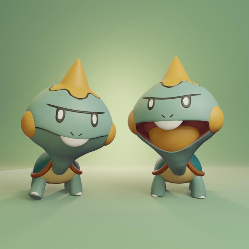 Pokemon - Chewtle with 2 poses