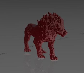 Golden Roar Lion - Blocks - Perfect Design - Easy Print - Decor