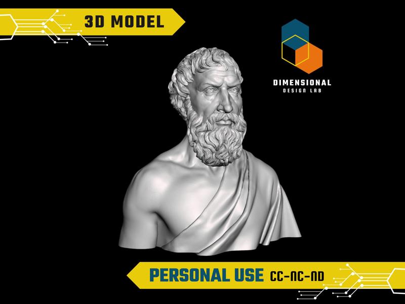 Epictetus - High-Quality STL File for 3D Printing (PERSONAL USE)