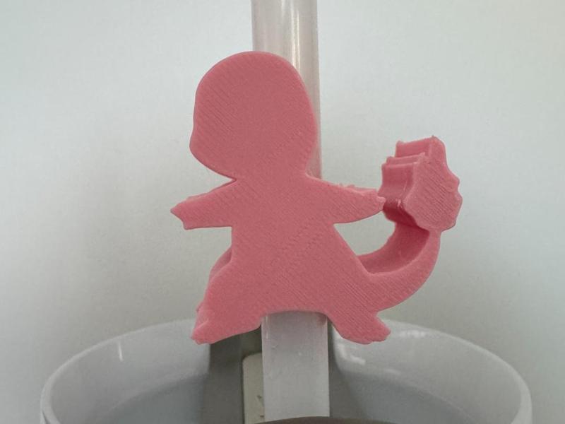 Charmander Stanley Cup Straw Charm