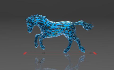 Crazy Horse - Voronoi Style - Spider Web - LowPoly - Perfect Design - Easy Print - Decor