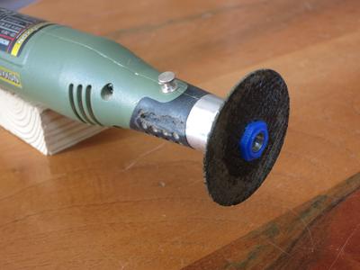 Proxxon cutting disk adaptor