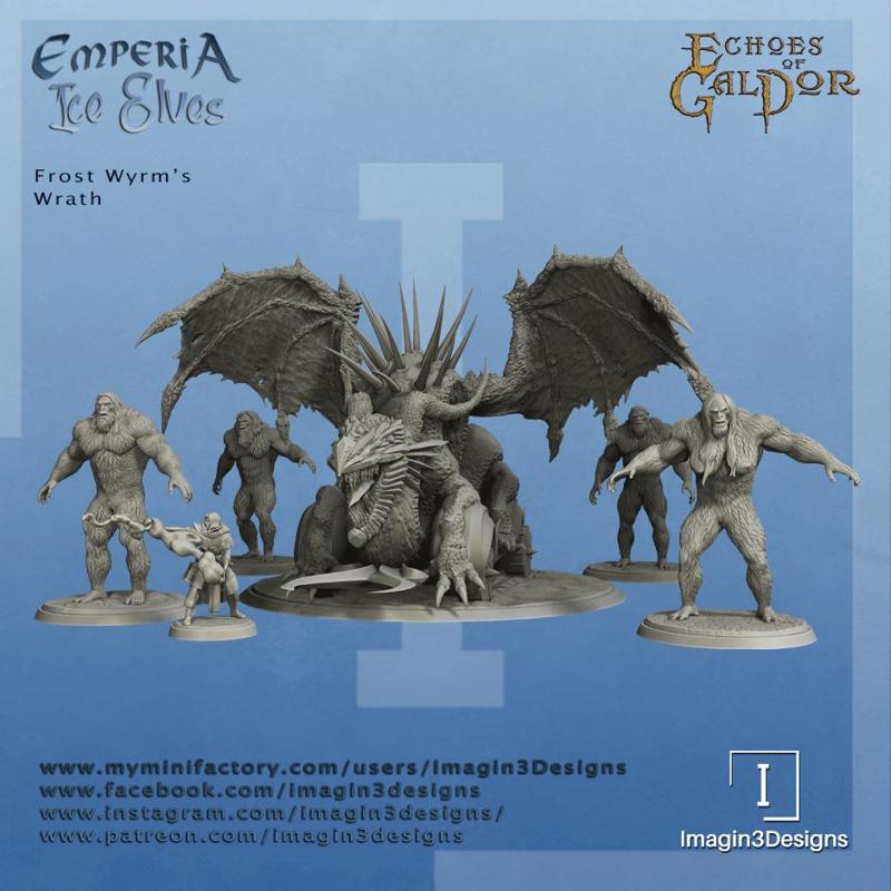 Frost Wyrm's Wrath - War Machine with Yeti Crew and Battle Mage