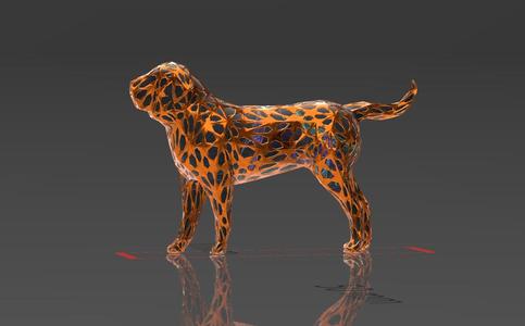 Spanish Mastiff - Voronoi Style - Spider Web - LowPoly - Perfect Design - Easy Print - Decor