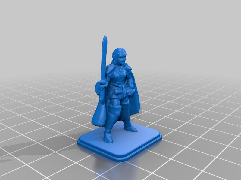 HeroQuest Female Elf Broad Sword