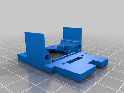 Ultimaker 2 Hotend Fan 30x30mm adapter with mini IR-Sensor leveling sensor