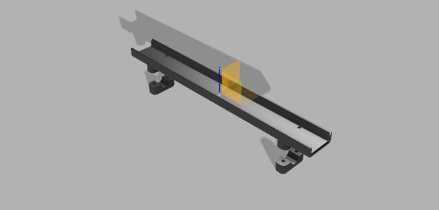 Round tube cable chain channel raceway guide