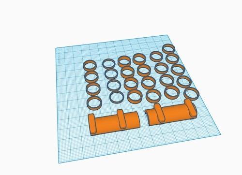 Sliced Half Tube and Spacers