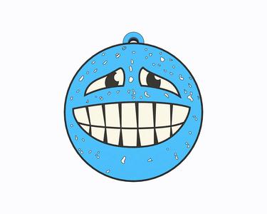Blue Emoji - Ihıhıhı Keychain, Earring, Bagcharm