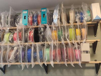 Filament Spool Shelf Holder On The Wall
