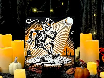 "Graveyard Groove" - Skeleton Dance Halloween Hueforge