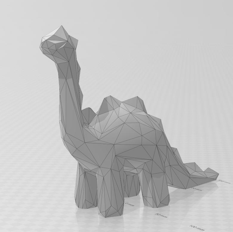 low poly dino