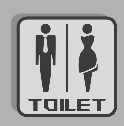 Toilet skilt