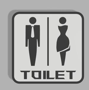 Toilet skilt